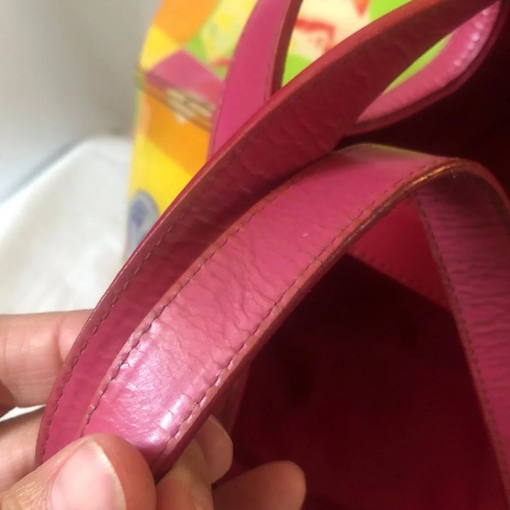 Versace Call Me Donatella patent tote big & RATE quite good condition 15” L x 12